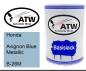 Preview: Honda, Avignon Blue Metallic, B-26M: 500ml Lackdose, von ATW Autoteile West.